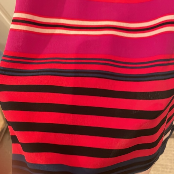 Joie, silk, colourful, striped, racer back tank. Sz S - Picture 4 of 4